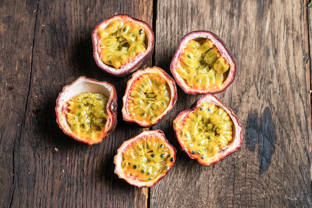 Halved Passion Fruit