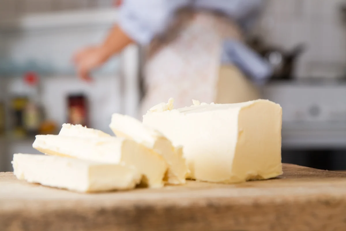 Stick of home made butter