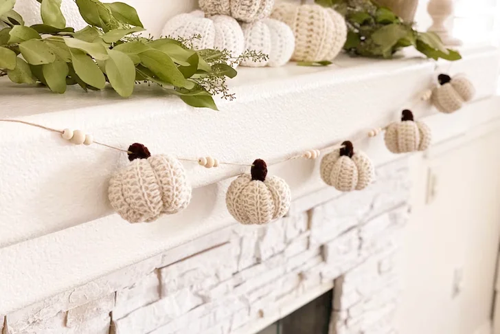 Pumpkin Garland Garland For Mantle
