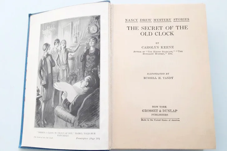 Nancy Drew The Secret of the Old Clock, first book in series, copyright 1930/1932
