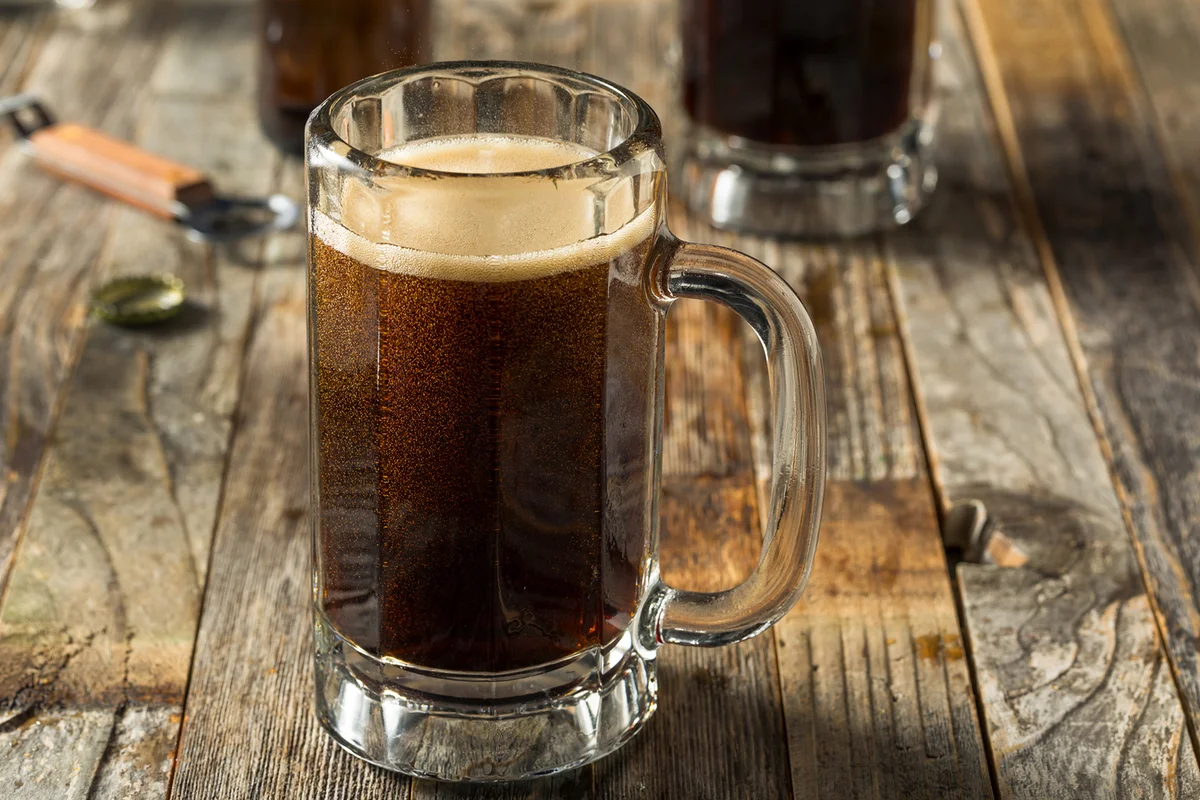 Homemade Birch Beer Drink in a Mug