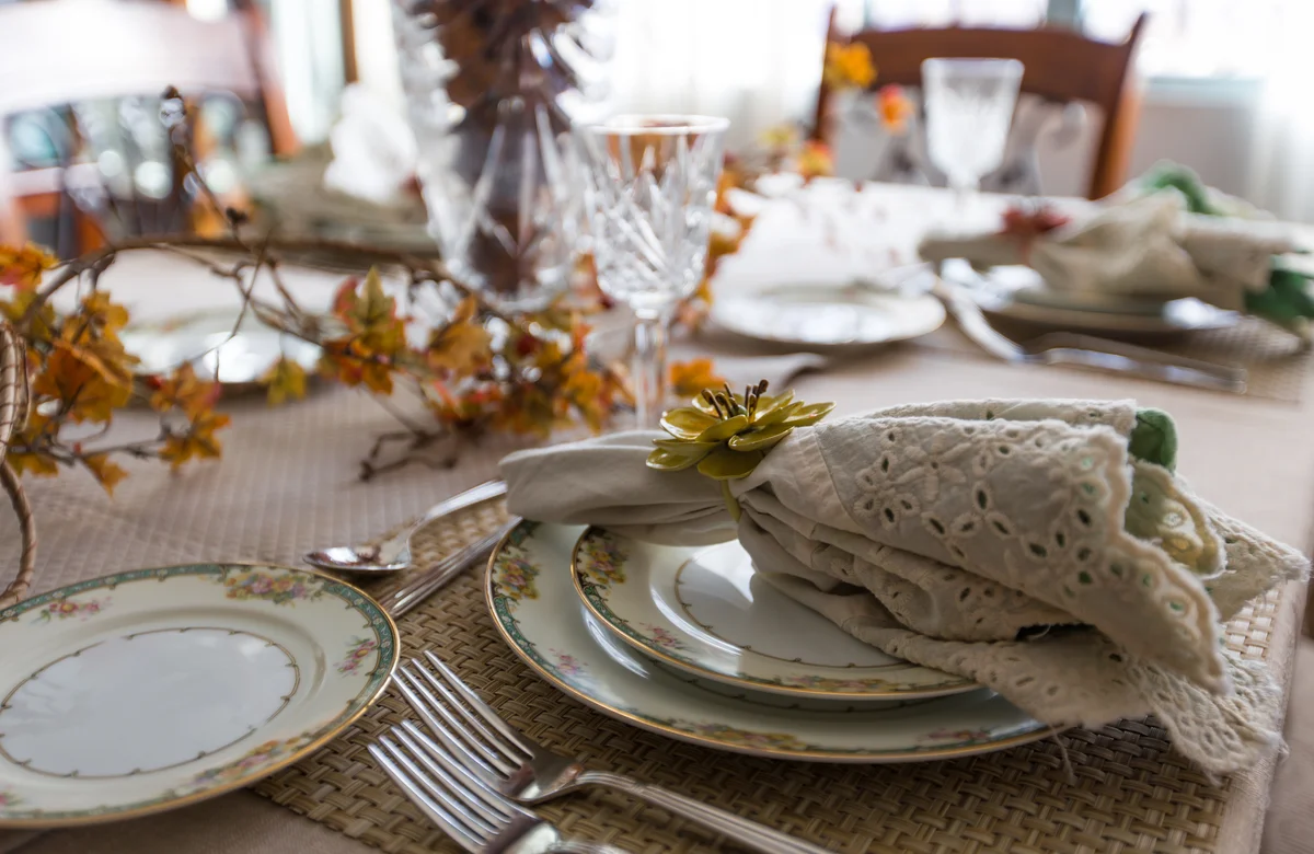 Vintage fall tablescapes