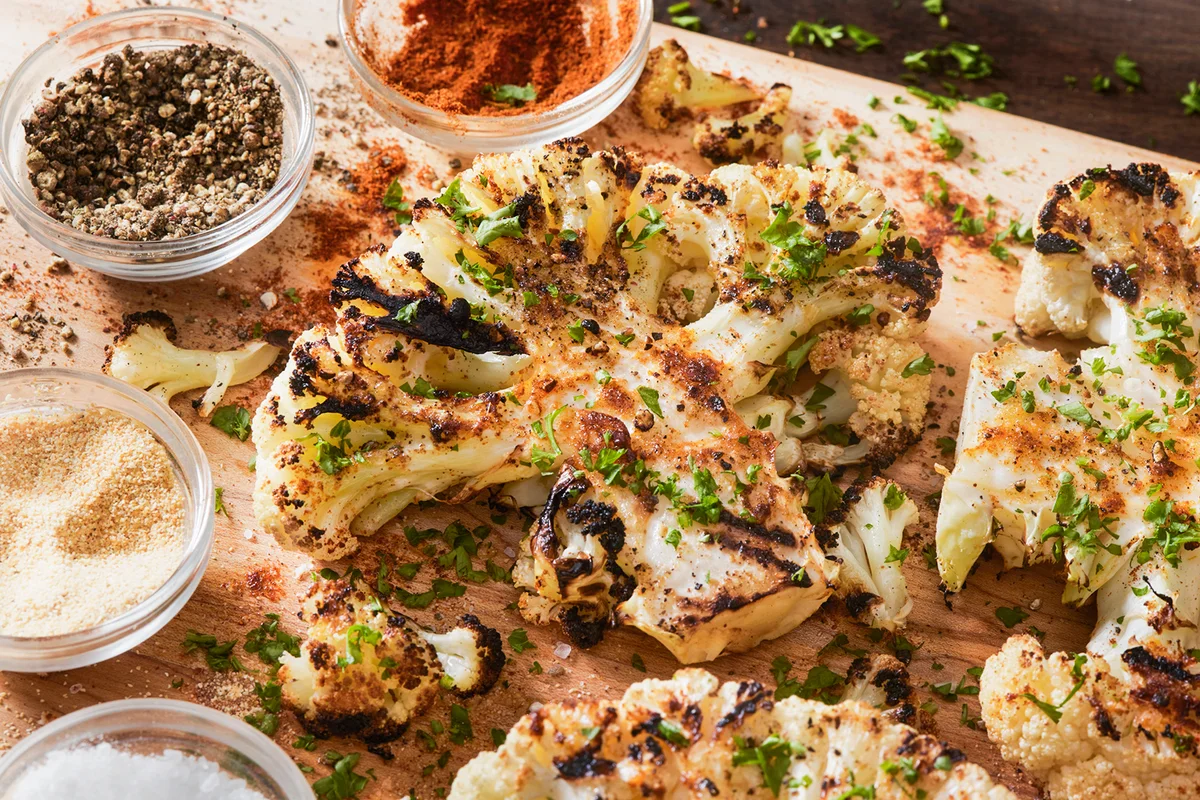 BBQ Grilled Cauliflower Steaks