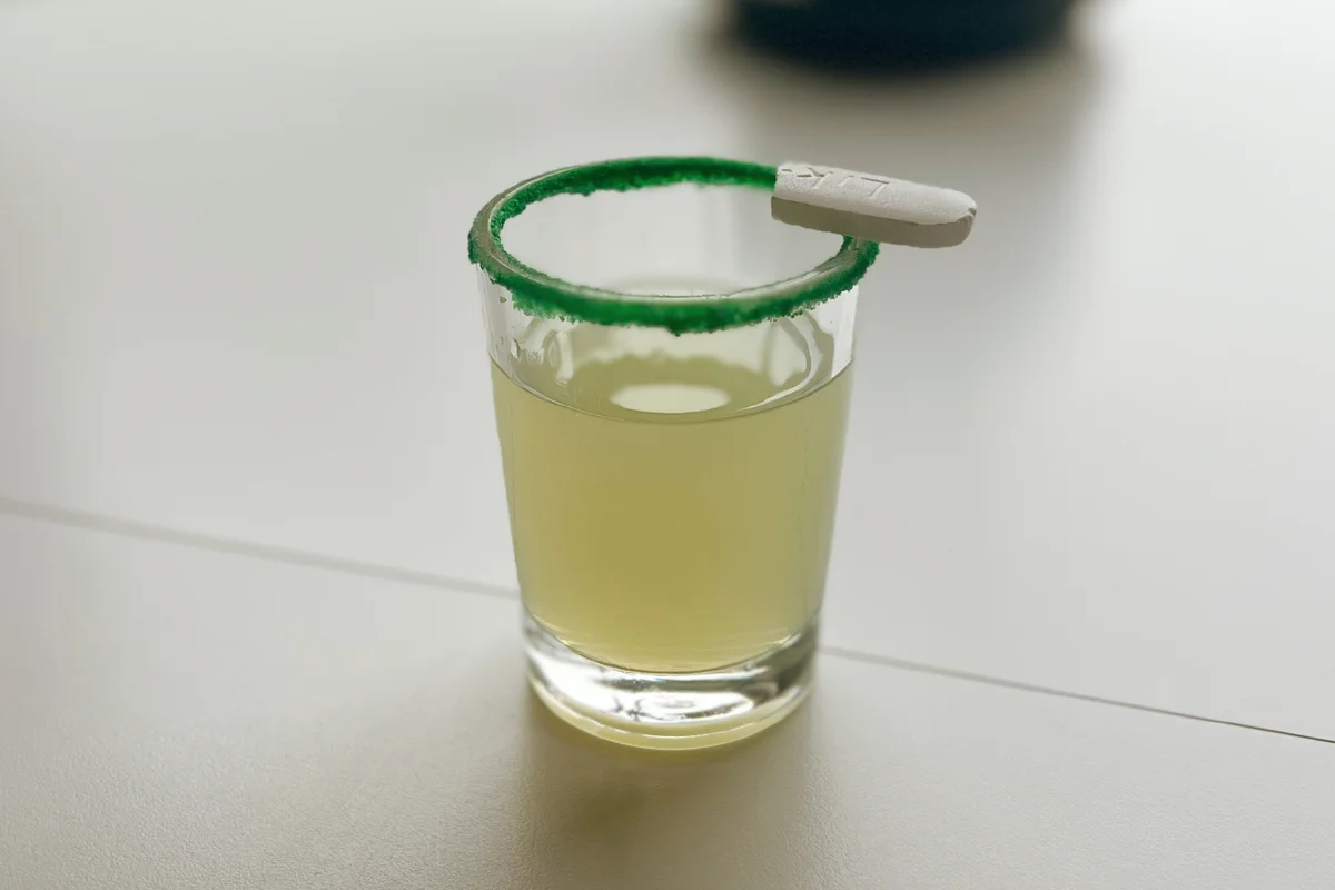 Sour Apple Fun Dip Shot