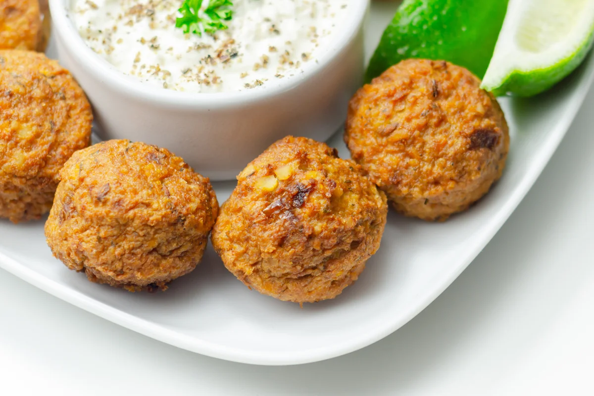 Falafels, gently spiced blend