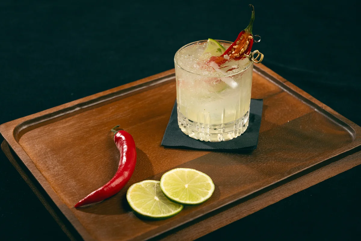 Cocktail with chilis