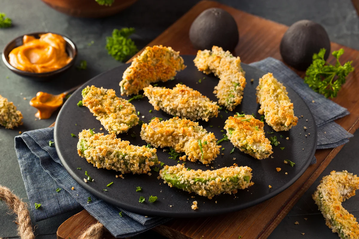 Homemade Breaded Fried Avocado Fries