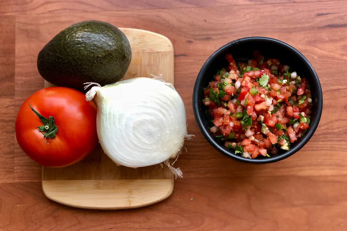Homemade pico de gallo