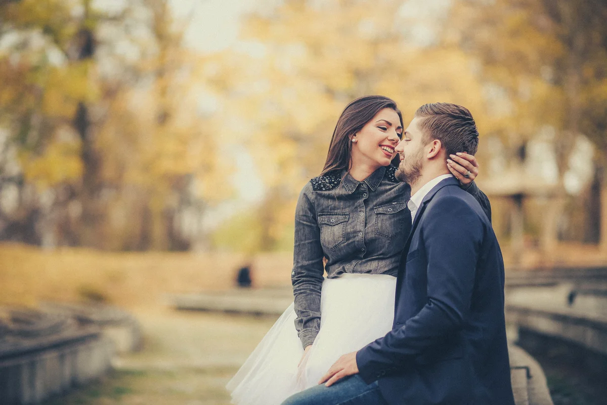 Casual fall wedding attire