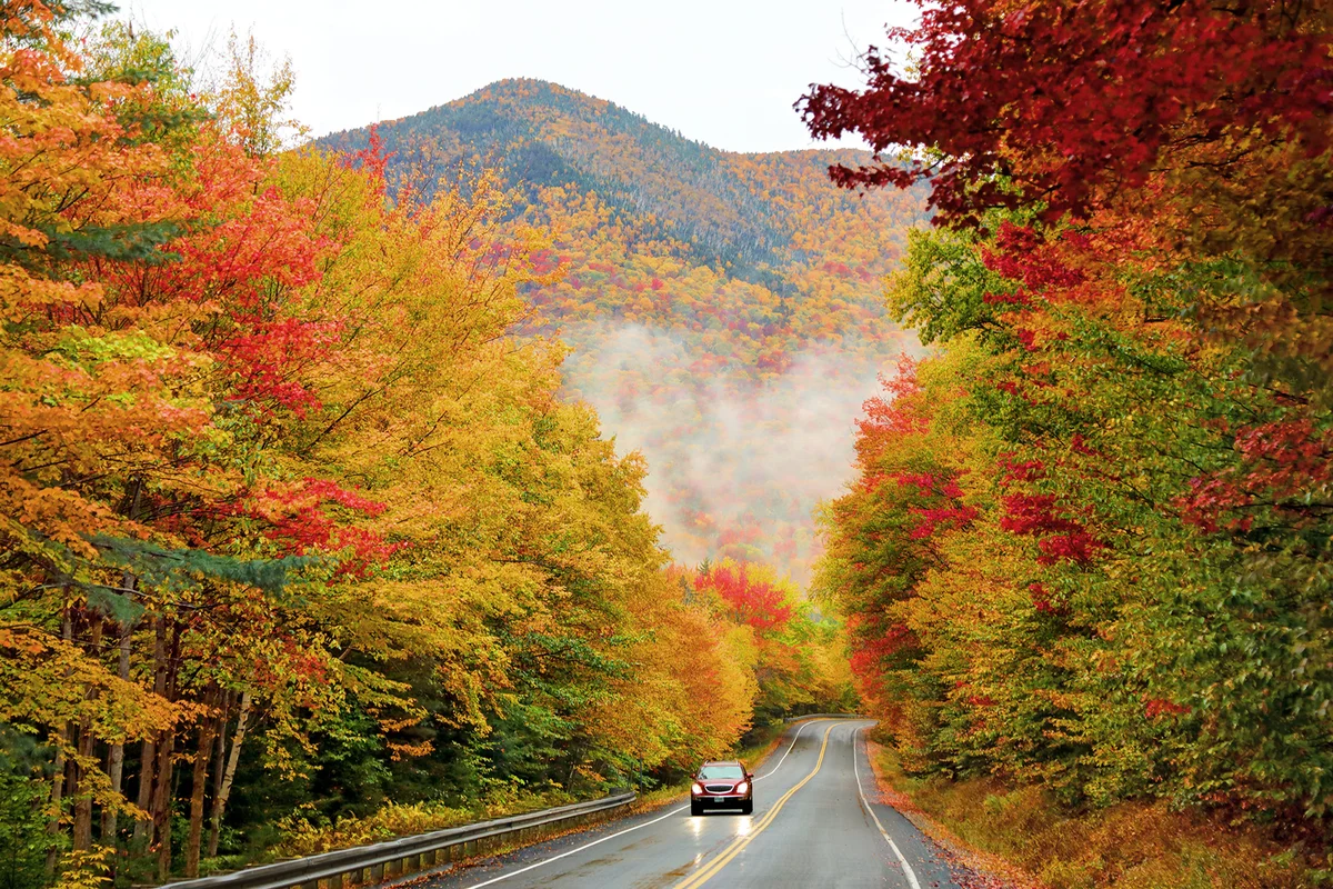 Kancamagus Highway in Northern New Hampshire