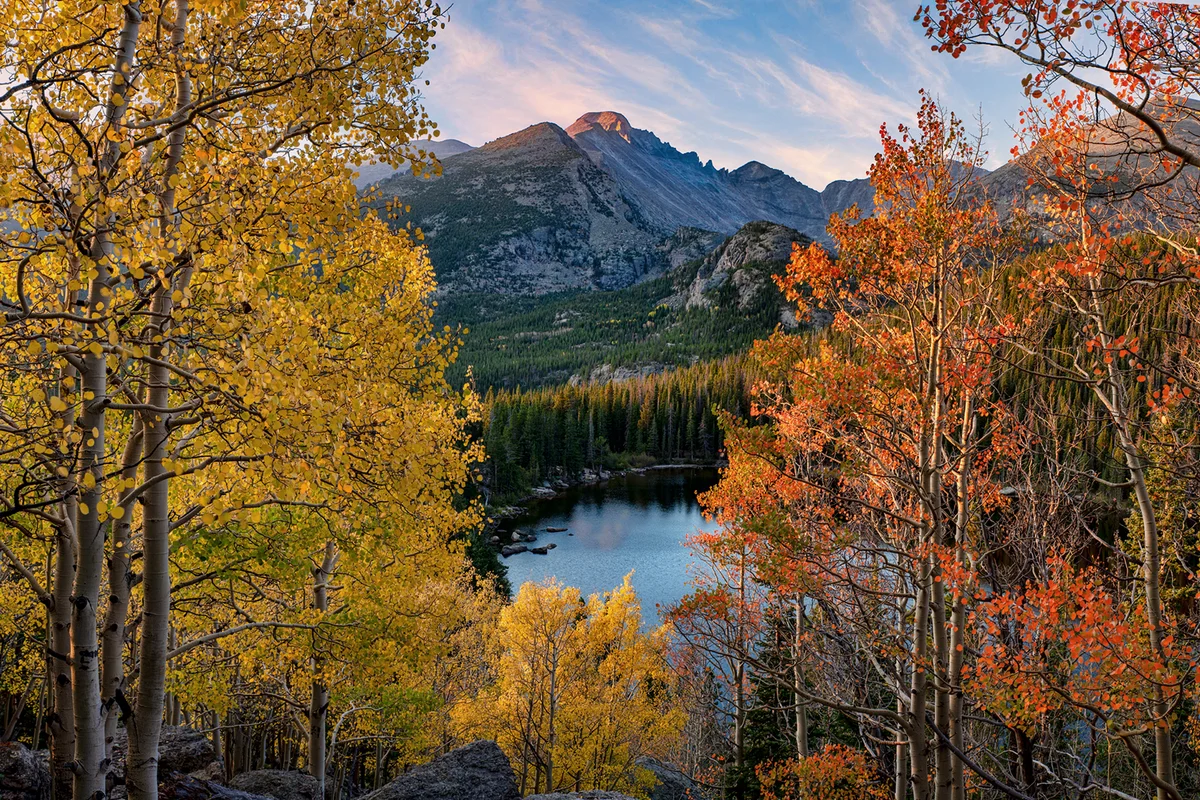 Longs Peak Bear Lake autumn