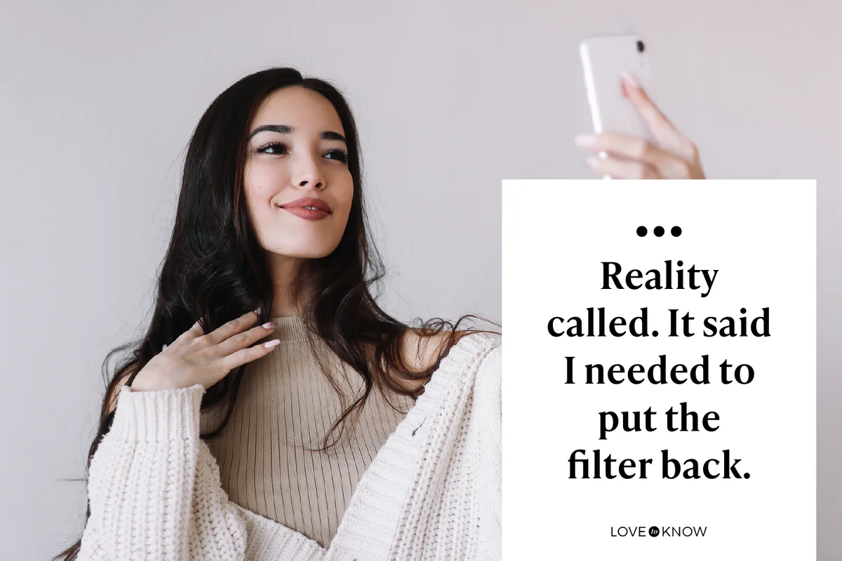 woman takes a selfie