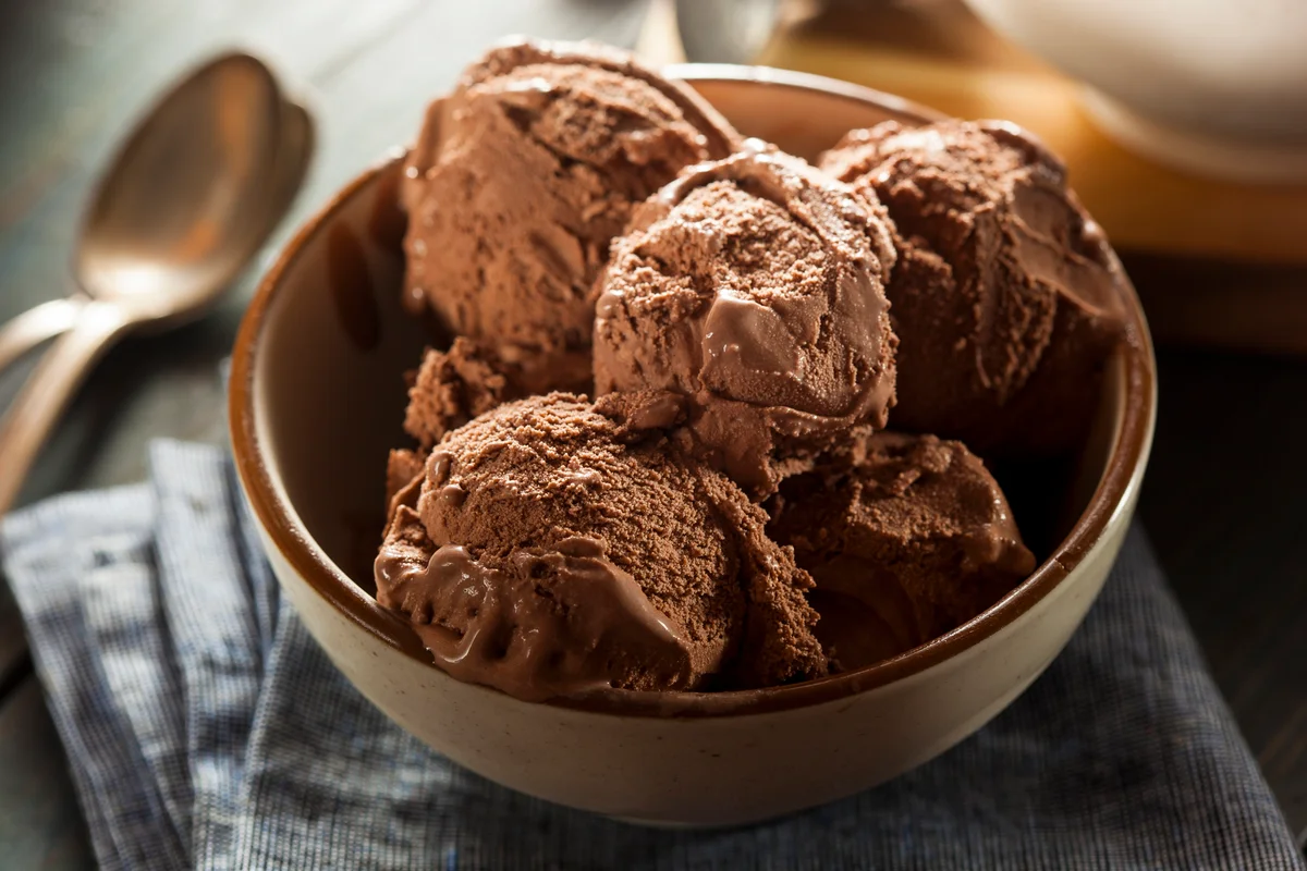 dark chocolate ice cream