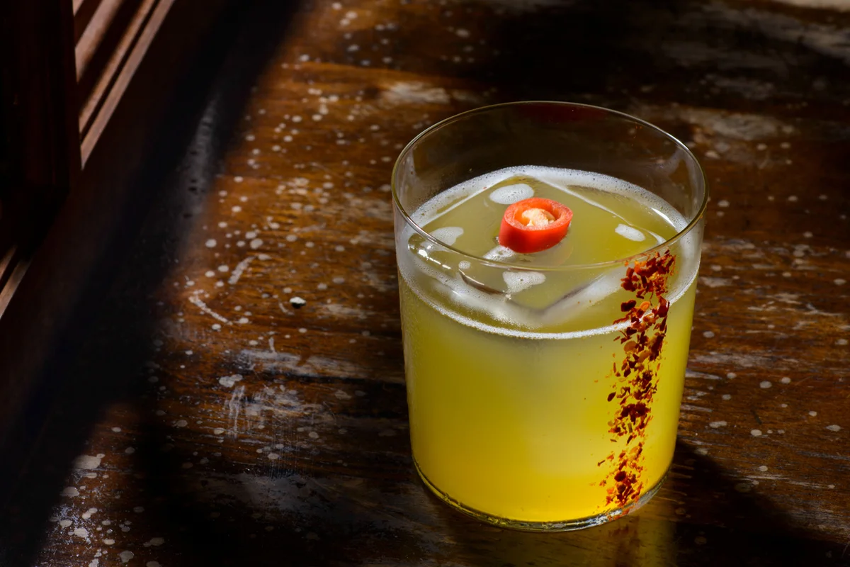 Chili vodka cocktail