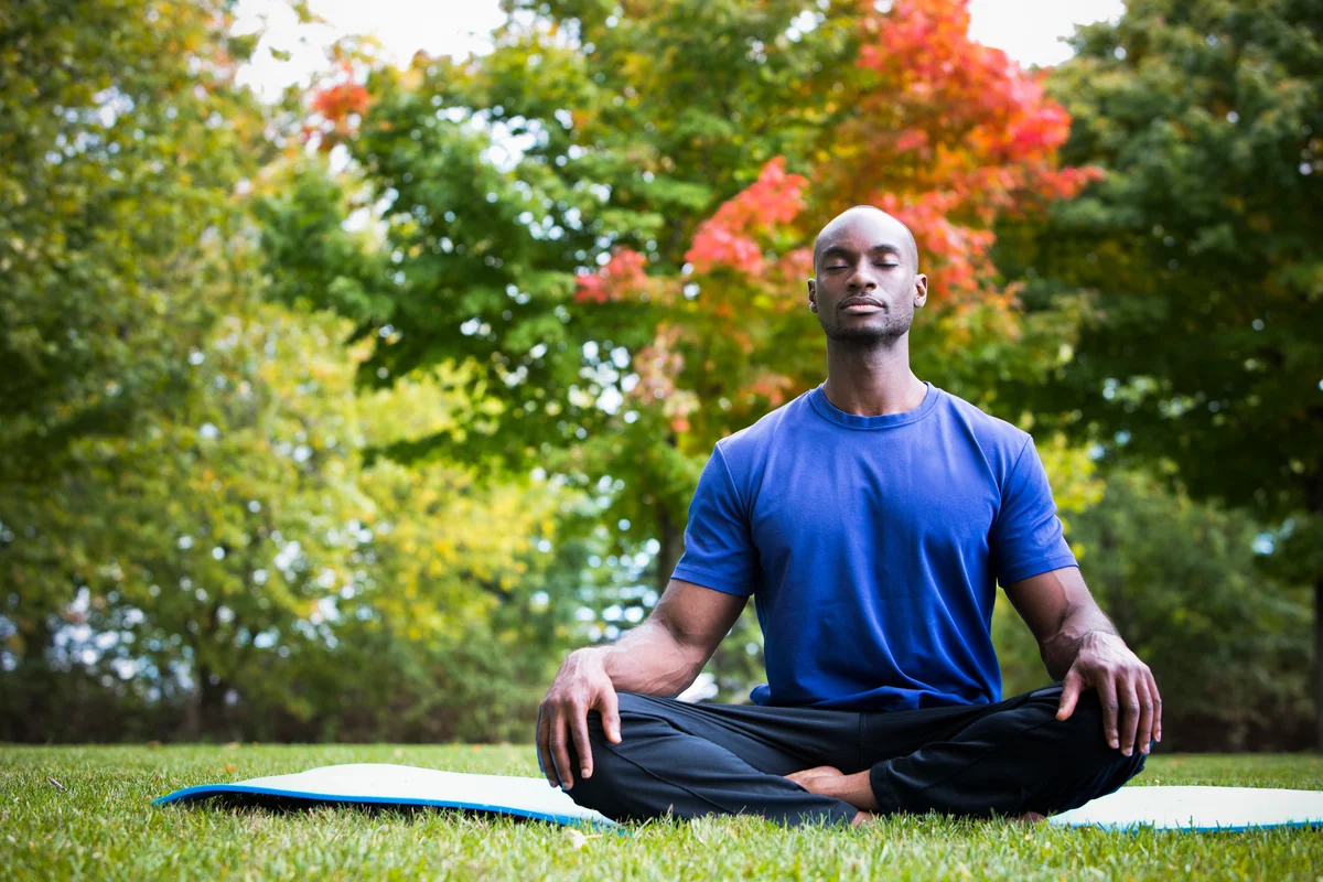 man meditating