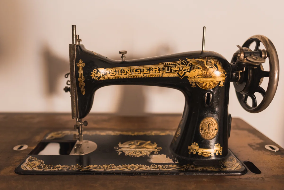 antique Singer sewing machine
