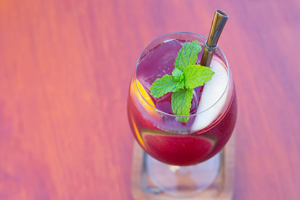 red wine & sprite sangria