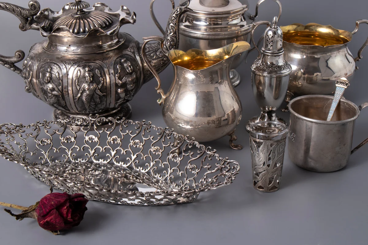 collection of silverware