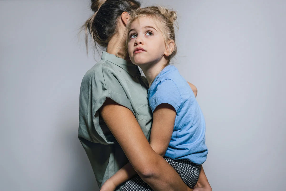 Portrait of mother and daughter
