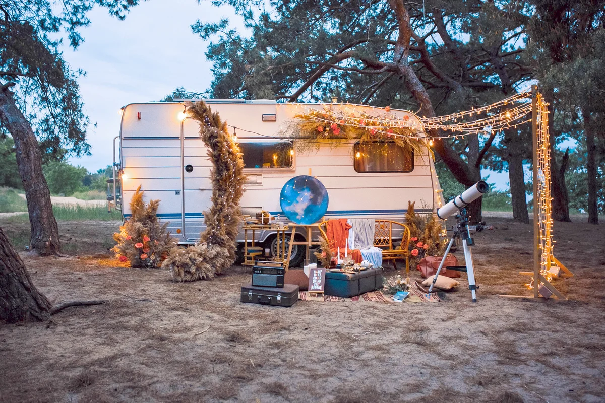 Halloween camping