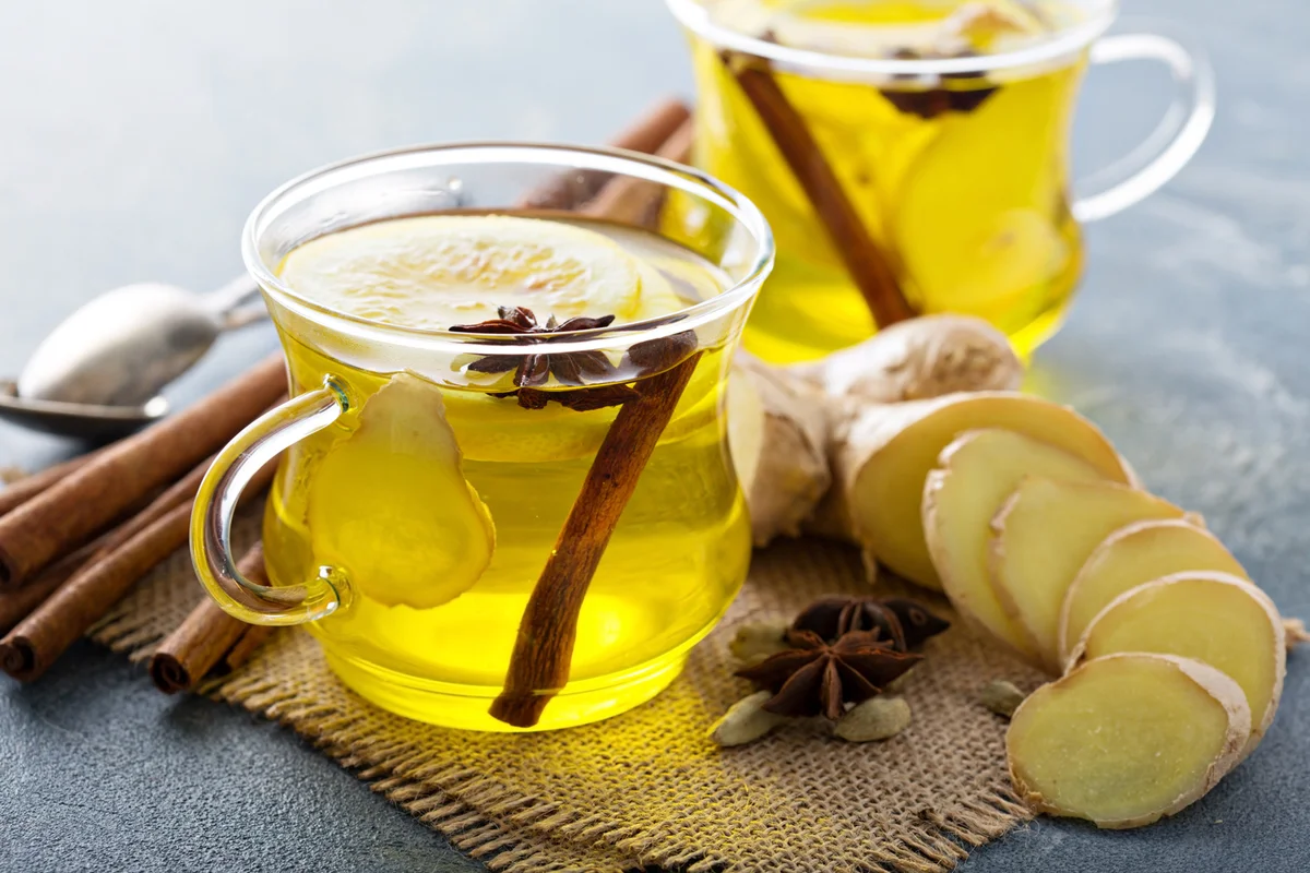 autumn ginger lemon drink
