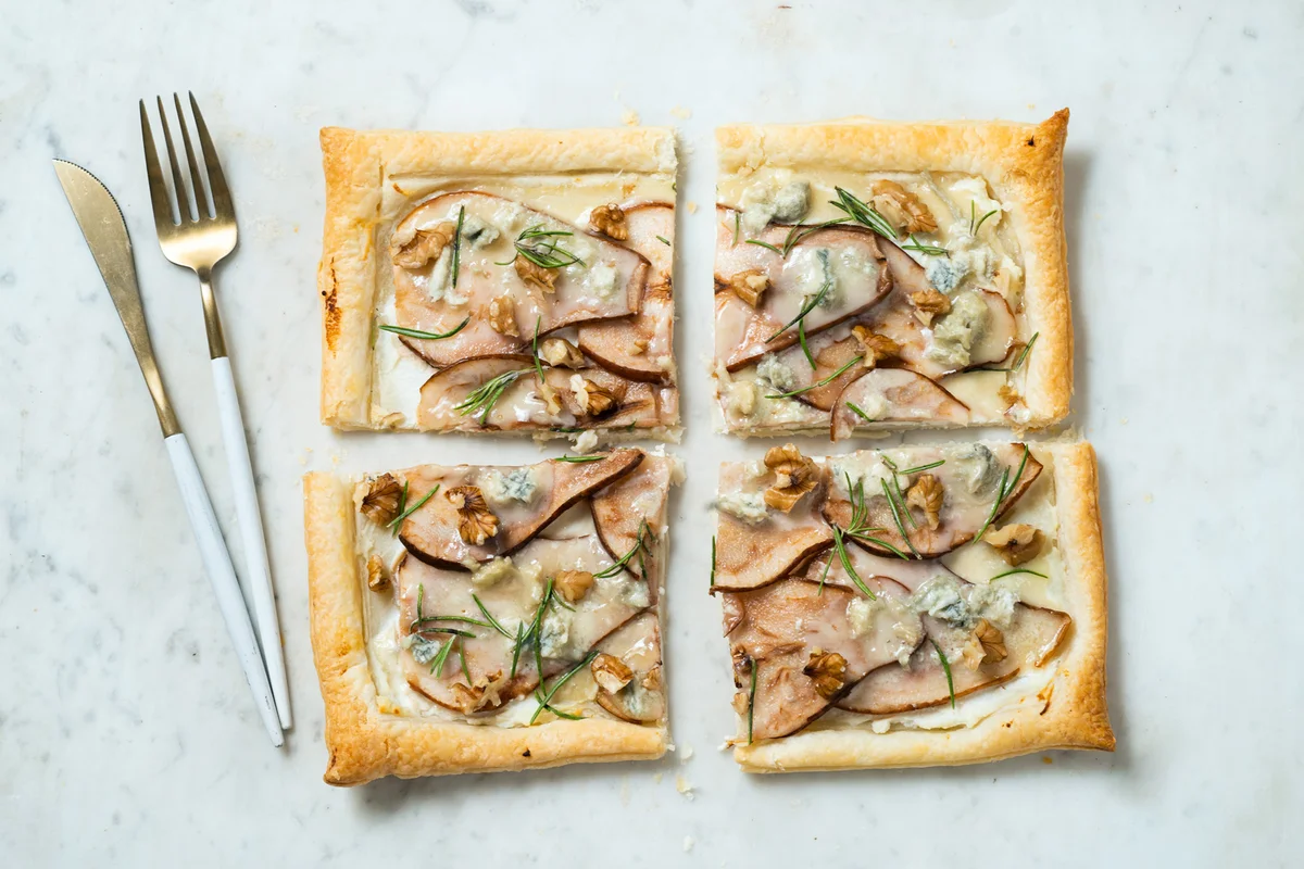 Pear puff pastry