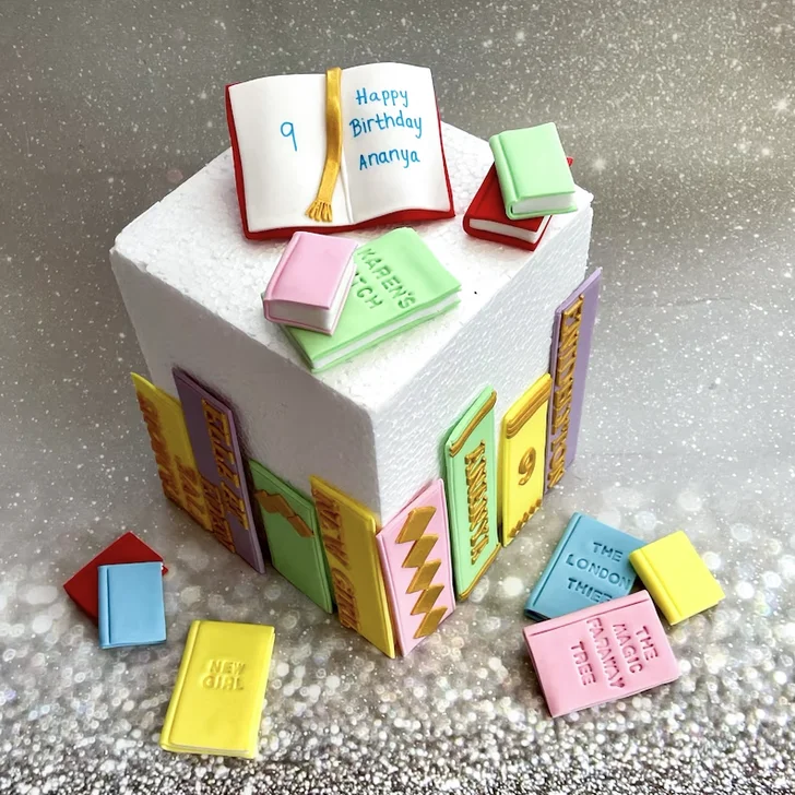 Books Cake Topper