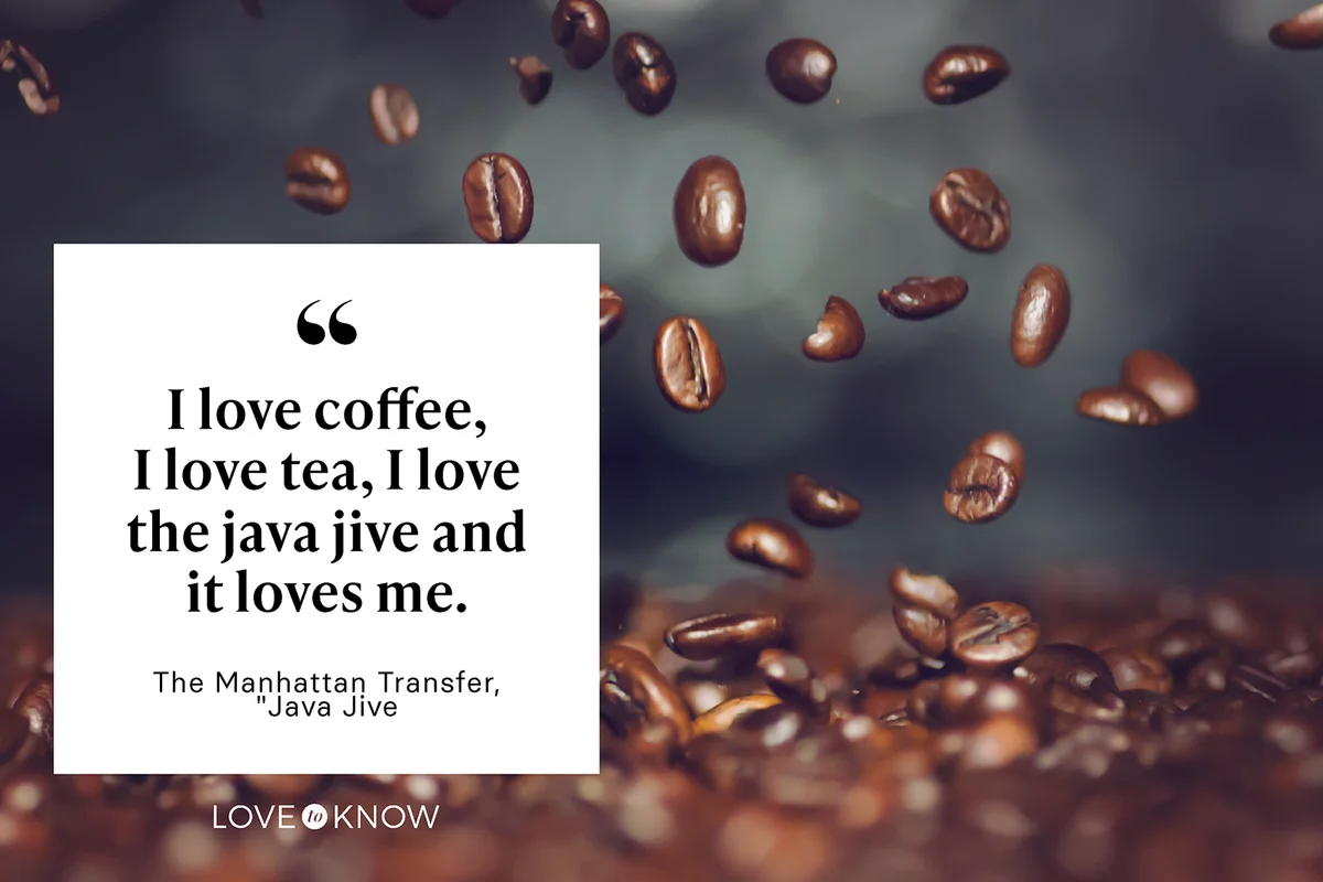 Falling coffee beans