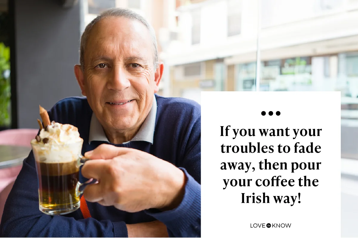man drinking coffee at restaurante