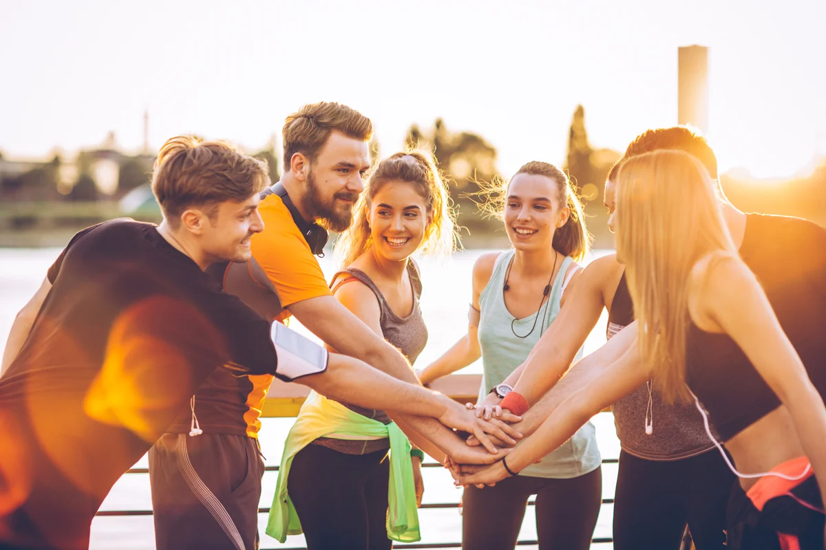 Team of young people