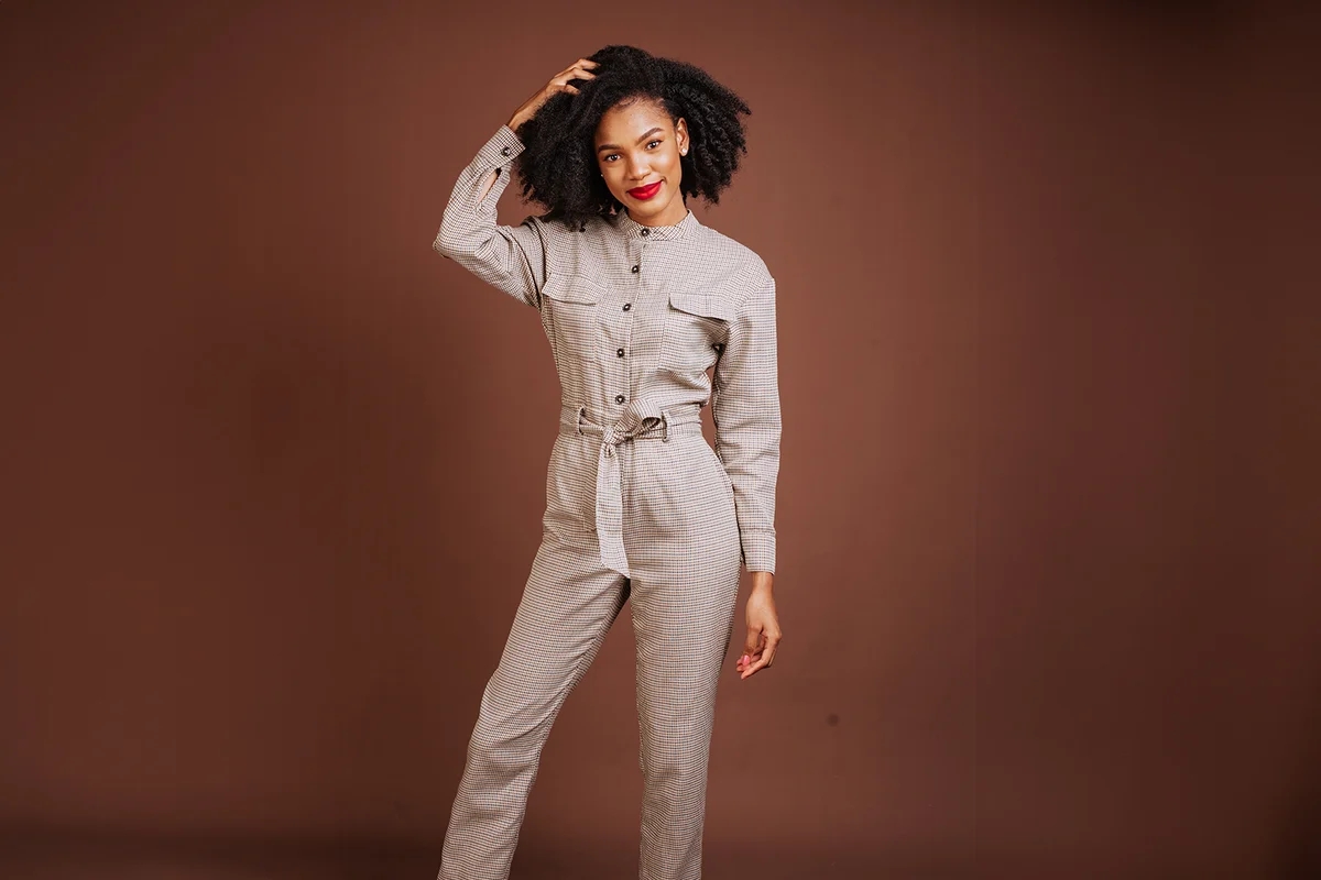 young woman wearing Jumpsuit