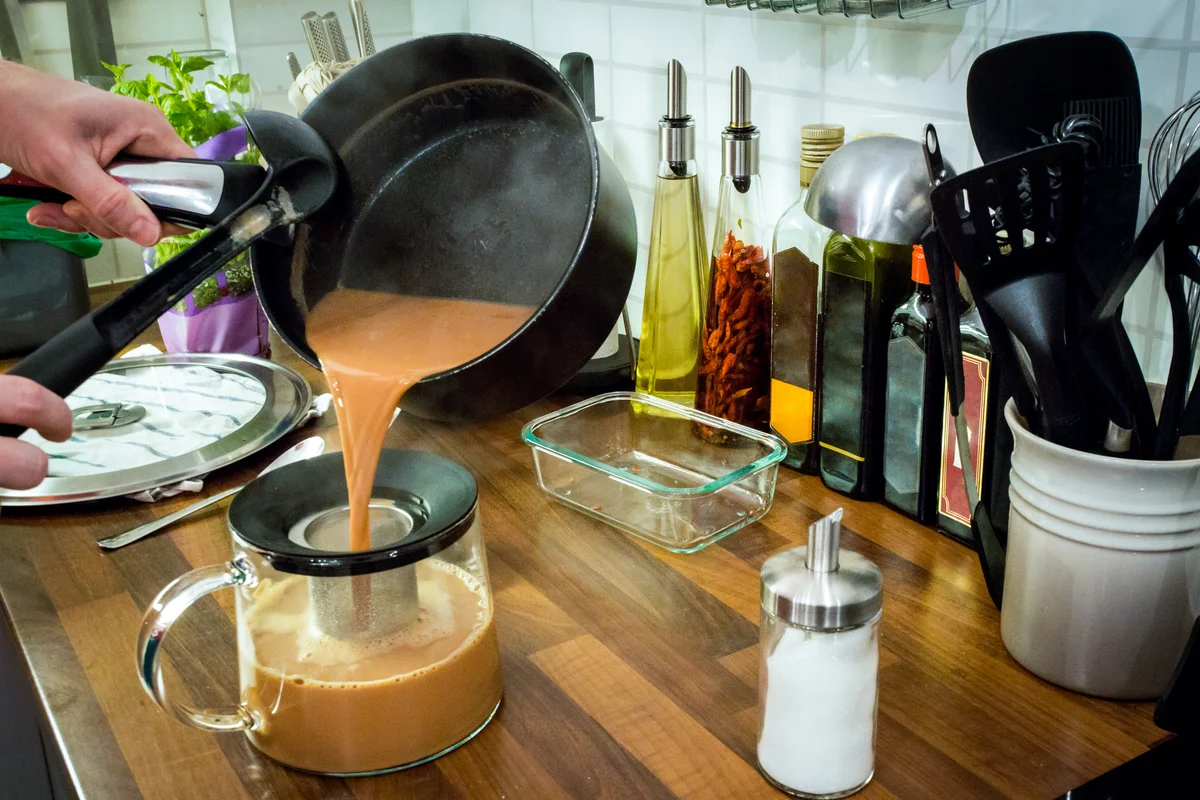 making chai