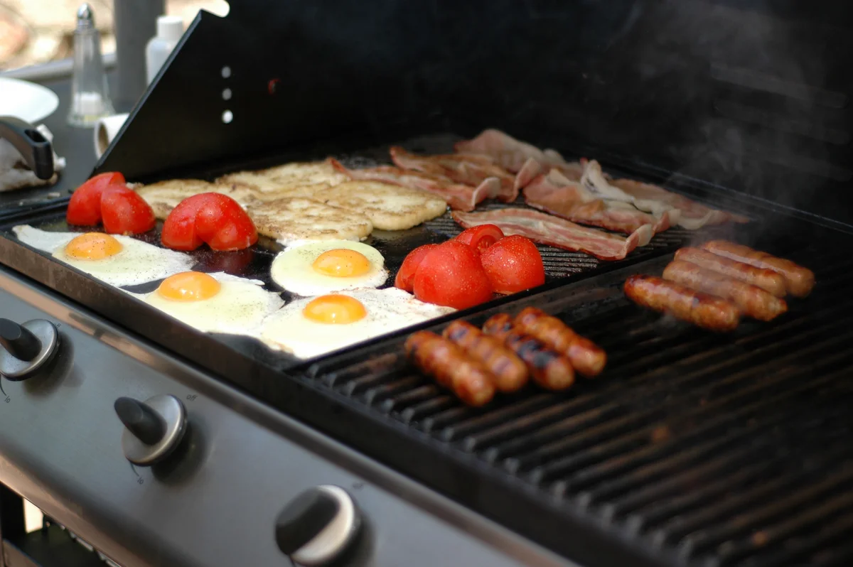 breakfast on the grill