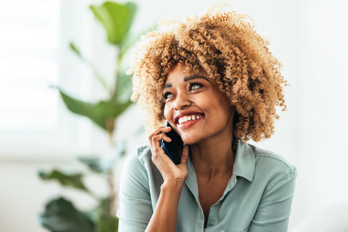 Woman Talking on the Phone