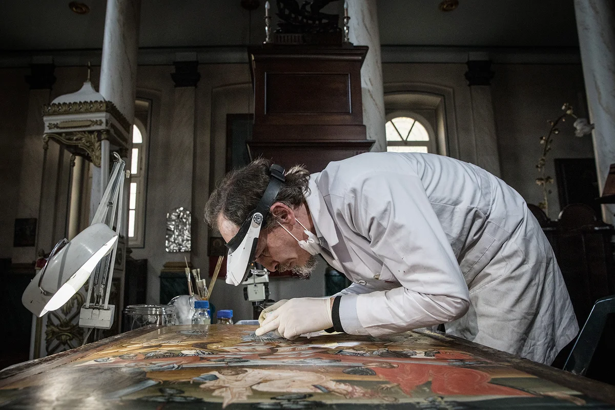 Expert Restorer Works To Conserve Istanbuls Cultural Heritage Icons