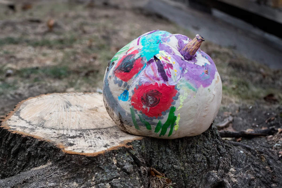 Painted pumpkin