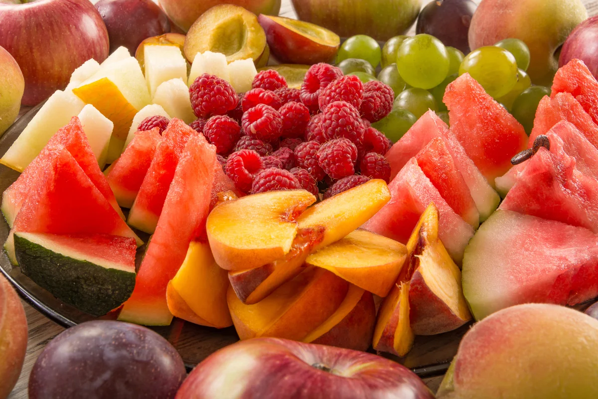 cut-up fruit