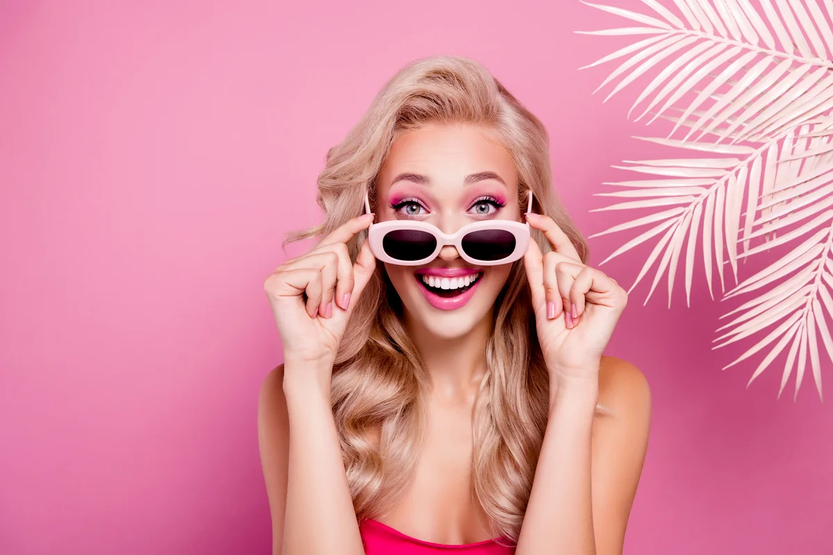 Young Woman With Barbie Costume