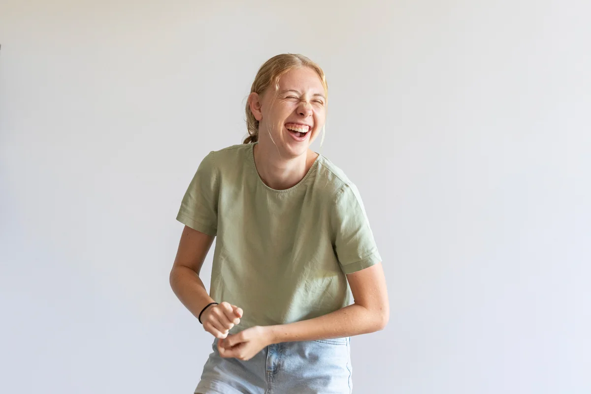 Happy smiling teen