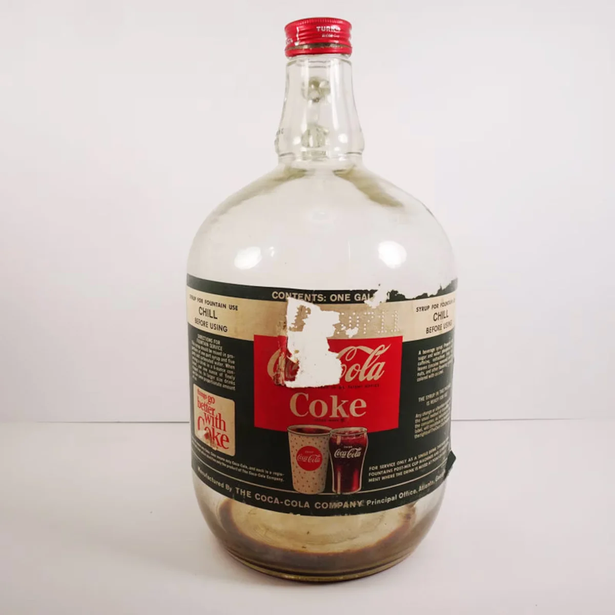vintage coca-cola syrup bottle