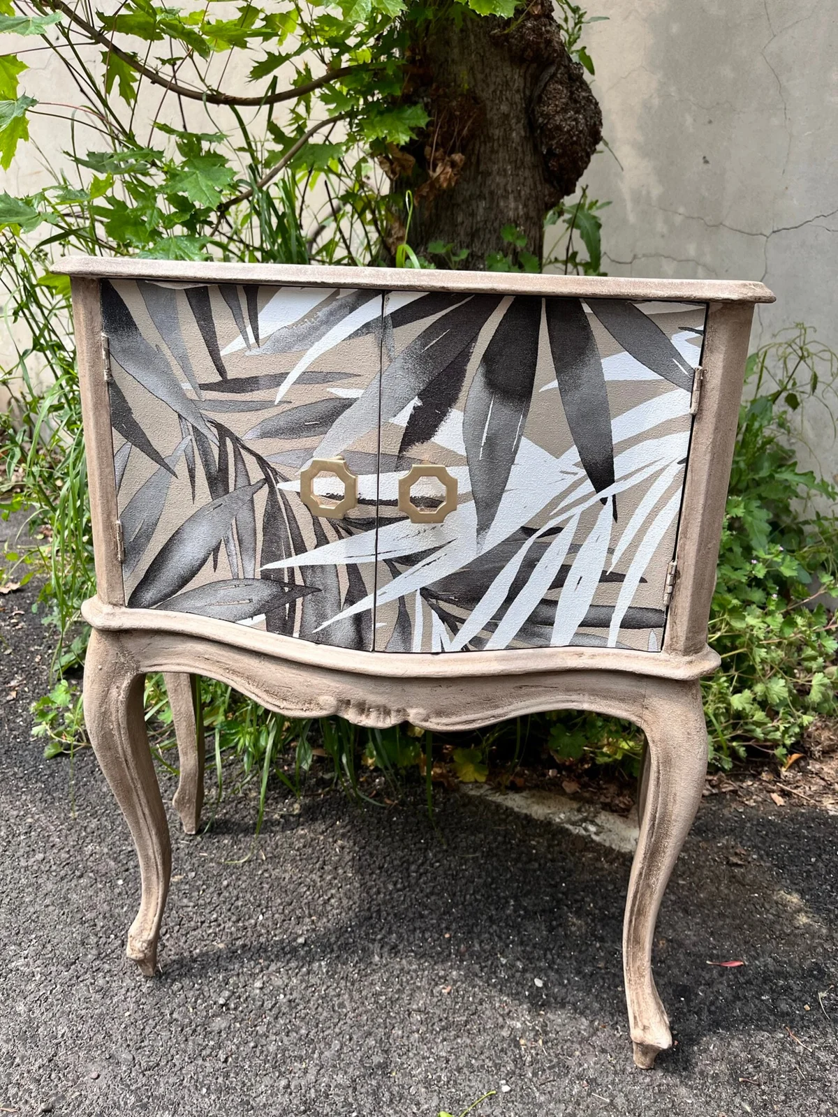 Vintage restyled nightstand