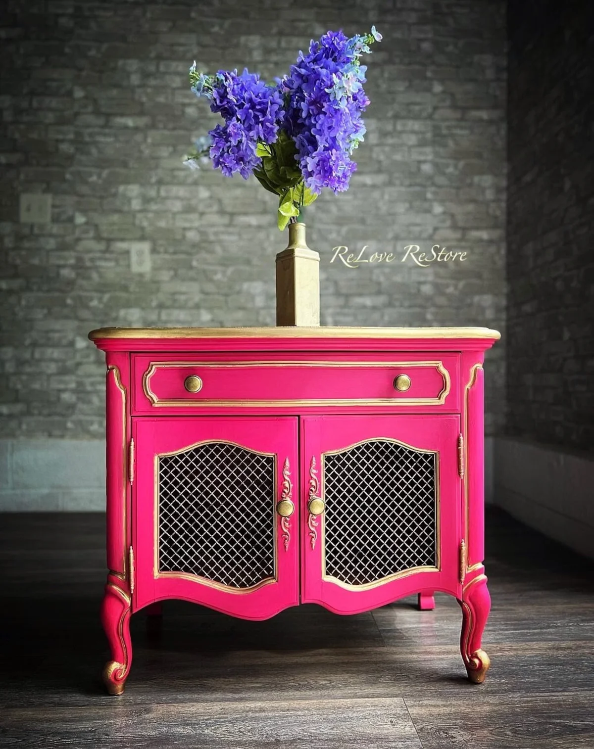 Vintage French Cabinet painted
