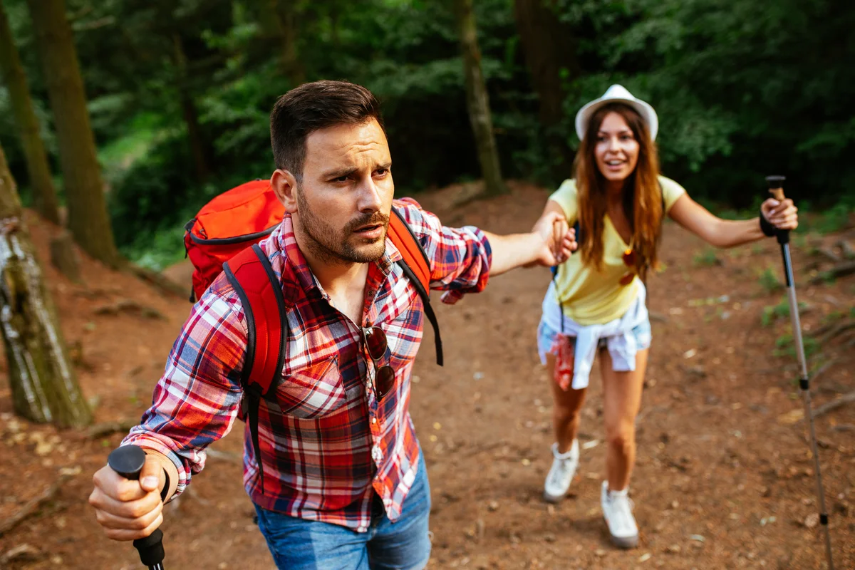 couple on hike