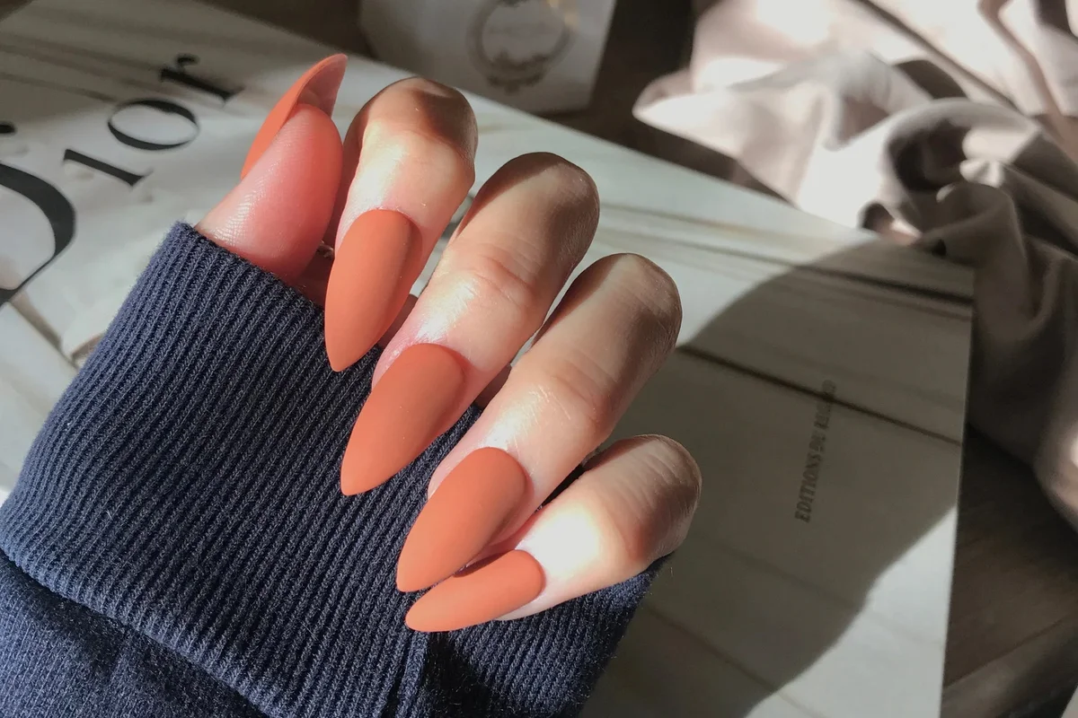 Burnt Orange Press On Nails