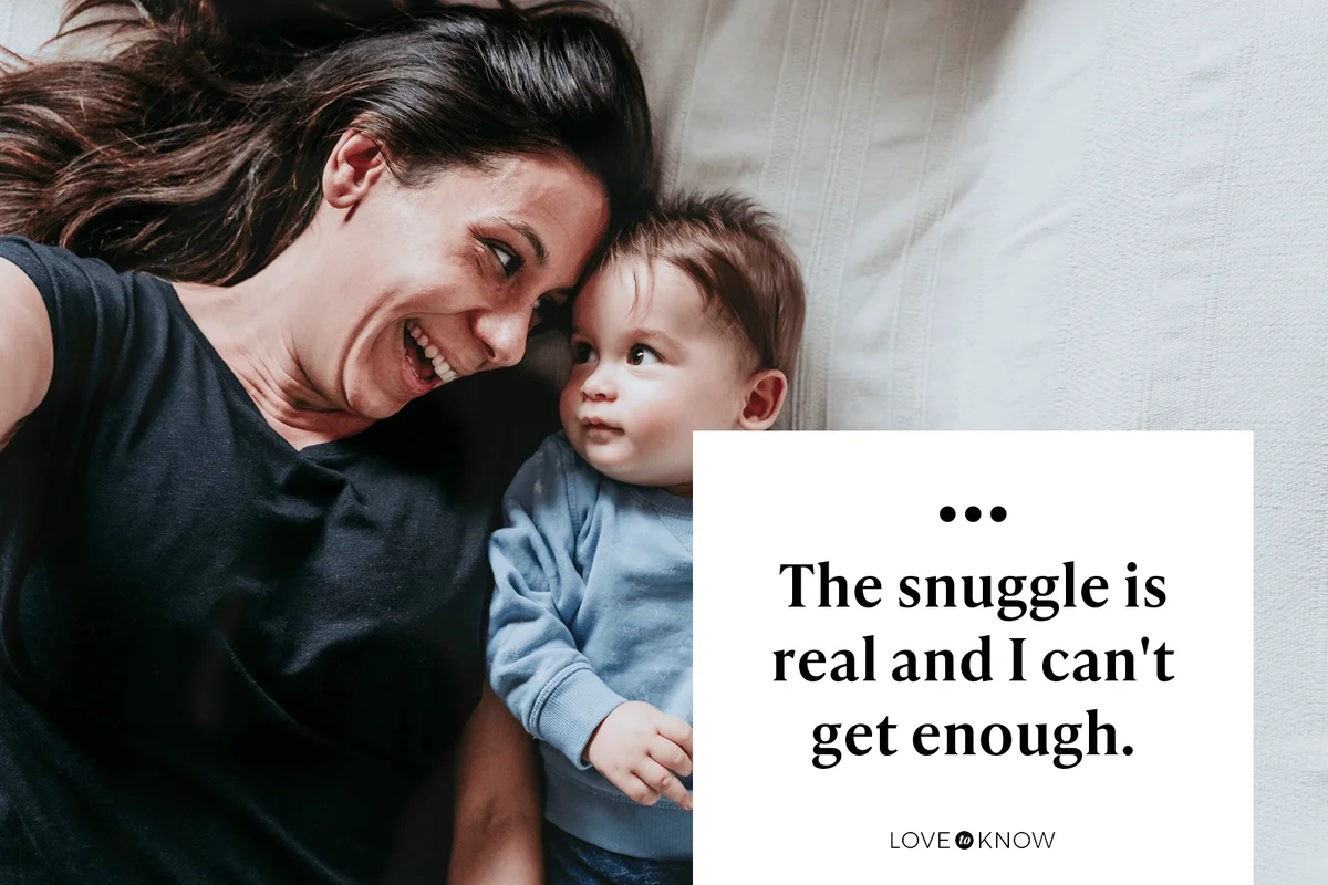 The snuggle is real and I can't get enough.