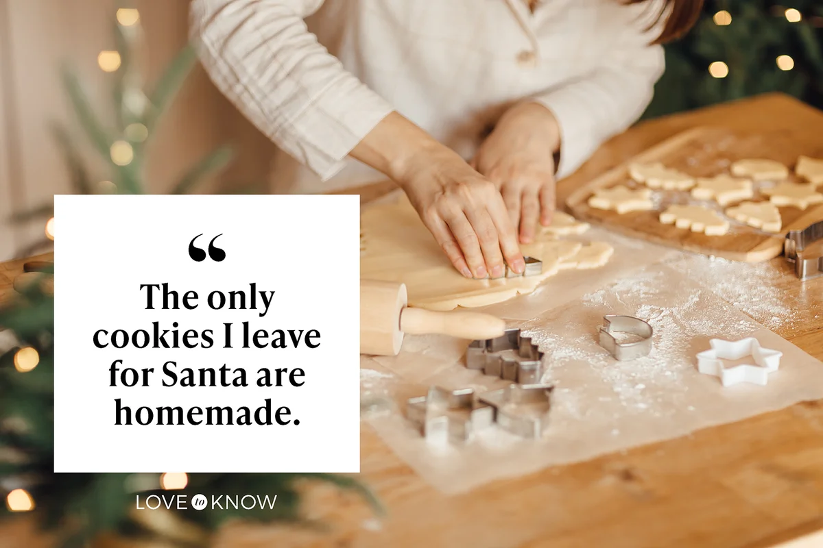 woman's hand making holiday cookies at home