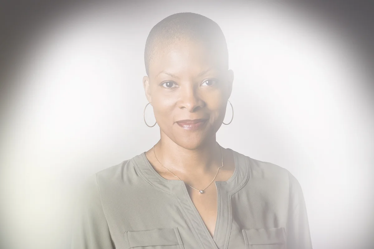 Woman with white aura