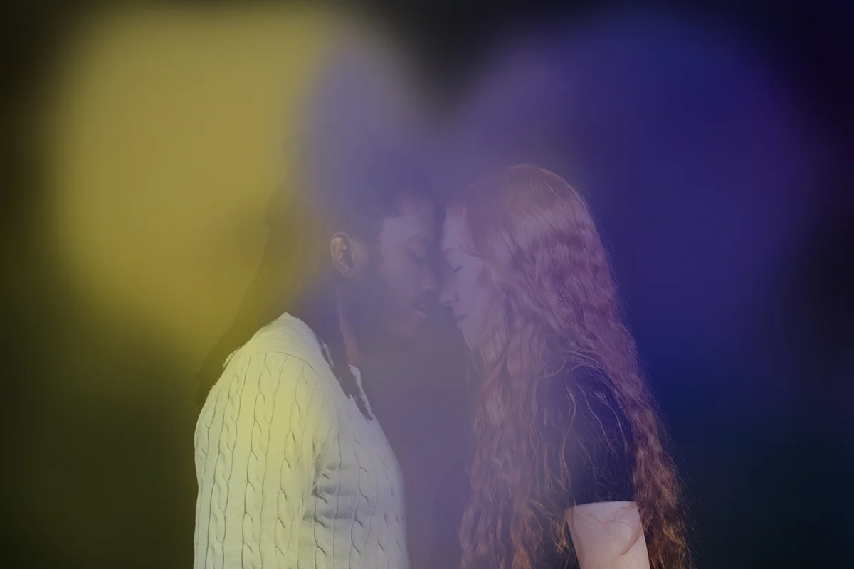 Couple with compatible aura colors