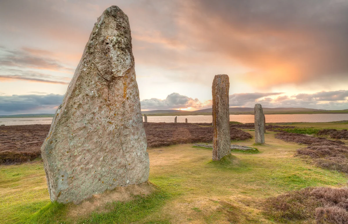 Ring of Brodgar ancient stones, Orkney