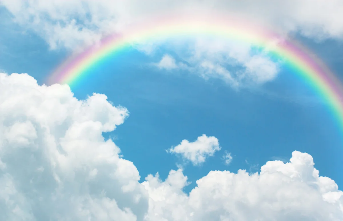 Rainbow In Sky
